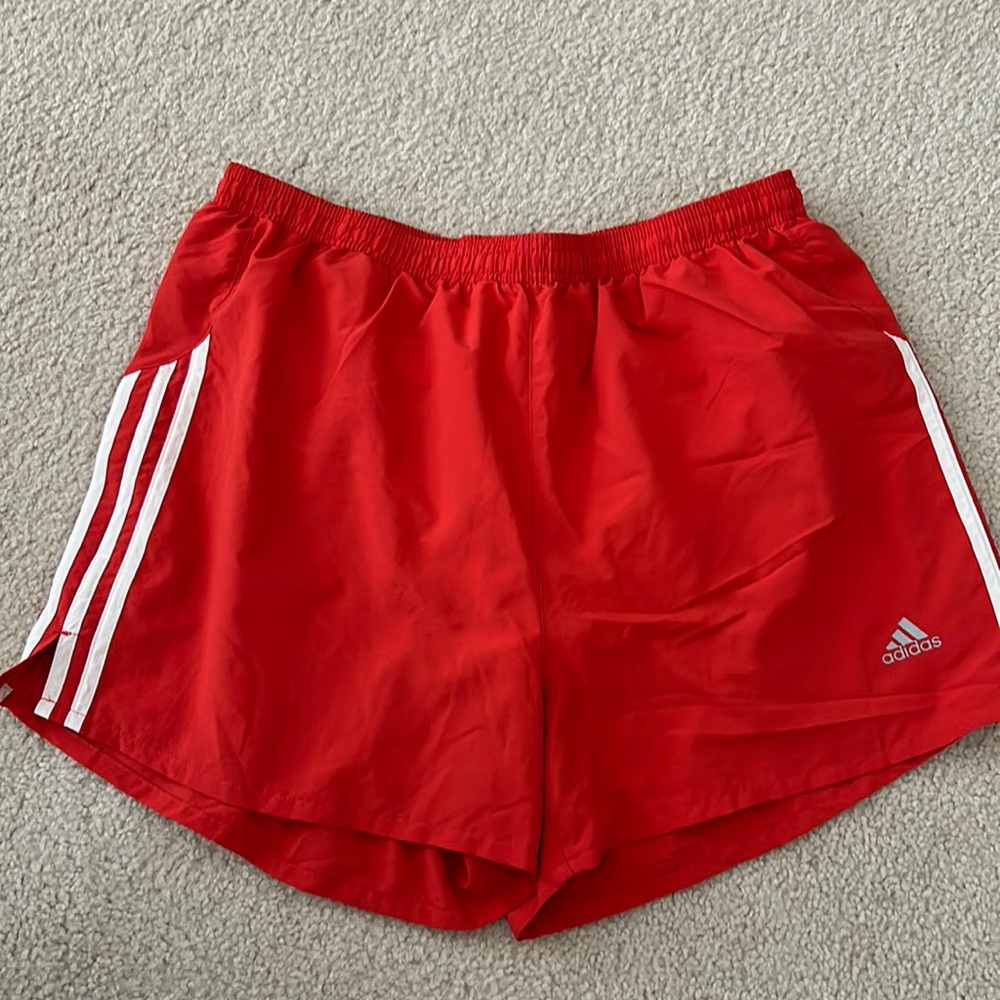 Adidas women’s Climalite running shorts Large